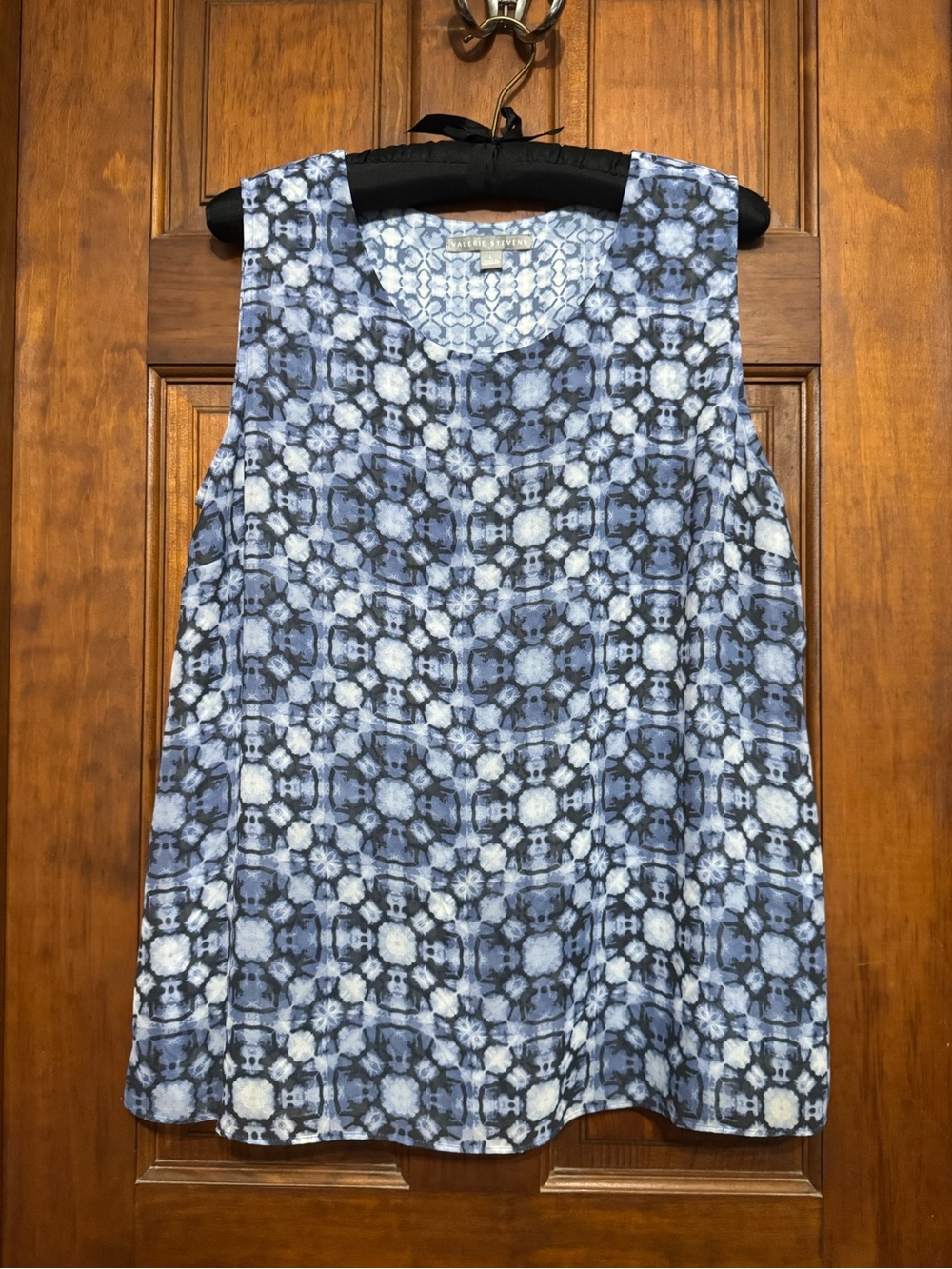 VALERIE STEVENS SLEEVELESS BLOUSE SIZE LARGE